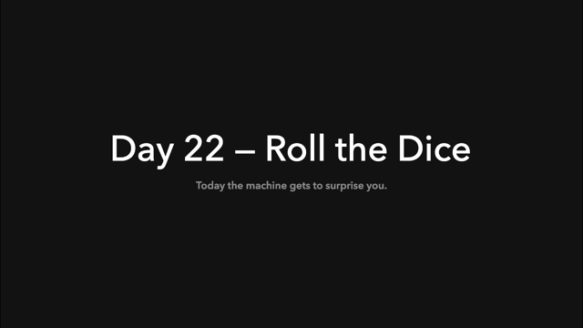 Opening slide: Roll the Dice